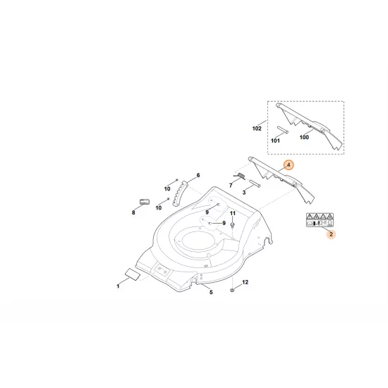 STIHL  Pokrywa 6350 700 2708